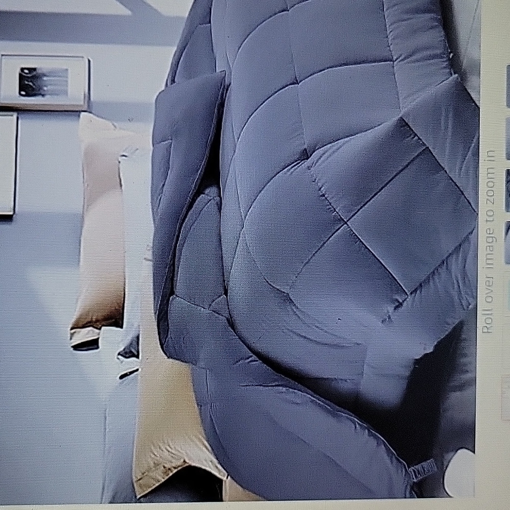 Ashomeli Queen Comforter Duvet cooling Insert corner tabs Dark Gray NEW 88"x88"…